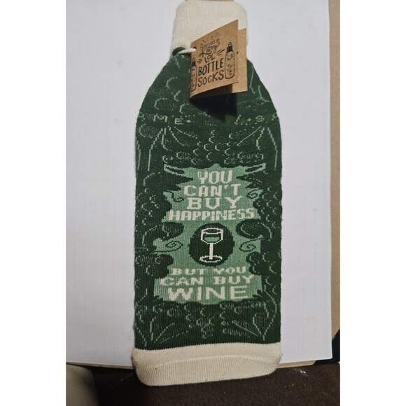 Wine/Alcohol Bottle Sock~"YOU CAN’T BUY HAPPINESS BUT YOU CAN BUY WINE"~Gift/Bag - Picture 6 of 6